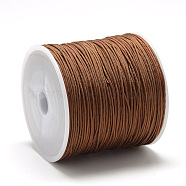 Nylon Thread, Chinese Knotting Cord, Sienna, 0.8mm, about 109.36 yards(100m)/roll(NWIR-Q008A-713)
