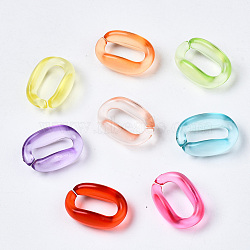 Transparent Acrylic Linking Rings, Quick Link Connectors, for Cable  Chains Making, Oval, Mixed Color, 15.5x11x6mm, Inner Diameter: 4.5x10.5mm, about 1330pcs/500g(TACR-Q275-001)