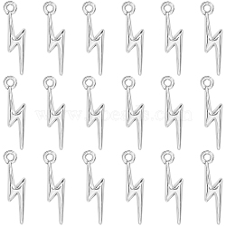200Pcs Tibetan Style Zinc Alloy Pendants, Lightning Bolt, Antique Silver, 20x5x2.5mm, Hole: 1.6mm, 200pcs/set(FIND-SC0016-30)