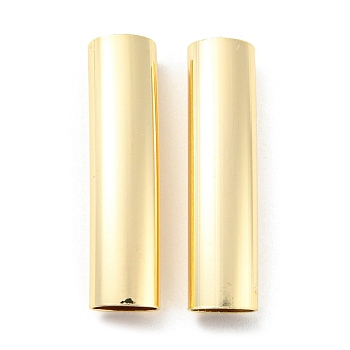 Brass Tube Bead, Long-Lasting Plated, Lead Free & Cadmium Free, Column, Golden, 30x7x5.5mm, Hole: 4x6.5mm