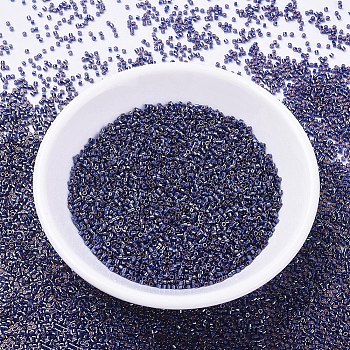 MIYUKI Delica Beads, Cylinder, Japanese Seed Beads, 11/0, (DB0278) Lined Cobalt Luster, 1.3x1.6mm, Hole: 0.8mm, about 10000pcs/bag, 50g/bag
