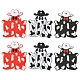 6Pcs 3 Colors Halloween Acrylic Pendants(OACR-FS0001-66)-1