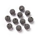 Perles de pierre de lave naturelle non cirées(X-G-F325-8mm-A09)-1