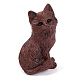 Natural Mahogany Obsidian Carved Fox Figurines Statues for Home Office Desktop Feng Shui Ornament(G-Q172-14B)-1