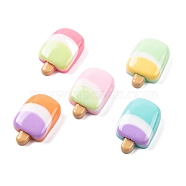 Resin Cabochon, Ice Cream, Mixed Color, 24x15.5x6mm(CRES-I033-02)