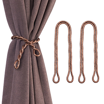 Zinc Alloy Curtain Hanging Decorations, Red Copper, 503x6.5mm