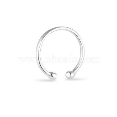 SHEGRACE Simple 925 Sterling Silver Torque Cuff Rings(JR95A)-3