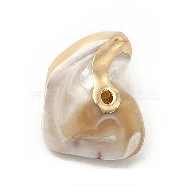 Baroque Natural Trochus Shell Pendants(PEAR-P004-51KCG)-3