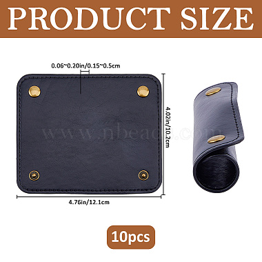 10pcs imitation cuir poign&eacute;e de bagage(AJEW-FH0008-91C)-2