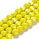plaquer des brins de perles de verre opaques(EGLA-A035-P10mm-A04)-1