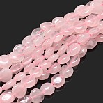 Natural Rose Quartz Nuggets Beads Strands, 5~10x6~7x3~7mm, hole: 1mm, about 50~58pcs/strand, about 14.9 inch~15.7 inch(G-J335-19)
