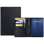 Imitation Leather Passport Cover, Rectangle, Black, 150x228x3.5mm(ABAG-GF0001-52B)