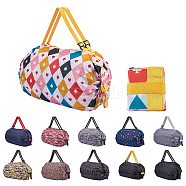 Polyester Portable Shopping Bag, Collapsible Shopping Bag, High-capacity, Colorful, 81~81.5x7.8~80x0.7~0.8cm(ABAG-SZC0008-02H)