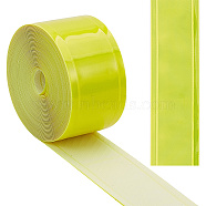 Gorgecraft PVC Reflective Tape, Sew on Tape, for Clothes, Worksuits, Rain Coats, Jackets, Green Yellow, 25x0.3mm(DIY-GF0007-51D)