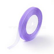 Sheer Organza Ribbon, Wide Ribbon for Wedding Decorative, Medium Purple, 3/4 inch(20mm), 25yards(22.86m)(RS20mmY063)