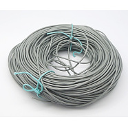 Cowhide Leather Cord, Leather Jewelry Cord, Gray, Size: about 1.5mm thick(X-WL-Q003-2)