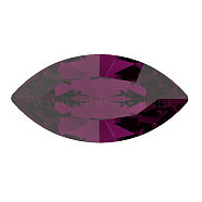 Preciosa&reg MAXIMA Crystal Fancy Stones, Czech Crystal, 435 14 615 Navette(Horse Eye), Dura Foiling, 20050 Amethyst, 8x4mm(X-PRC-FG8-20050)