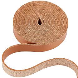 PU Imitation Leather Cord, for Clothing, Flat, Sandy Brown, 12.5x1.8mm, about 2.19 Yards(2m)/Roll(LC-WH0006-06A-07)