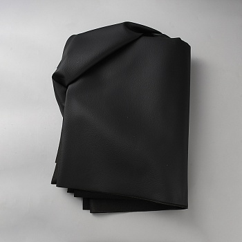 PVC Leather Fabric, DIY Craft Supplies, Black, 1370x0.7mm, 2 yards/pc