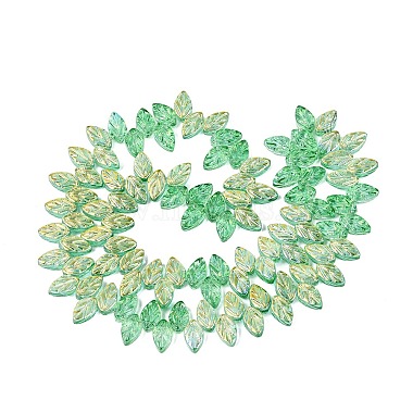 Electroplate Transparent Glass Beads Strands(EGLA-N056-03A-11)-2
