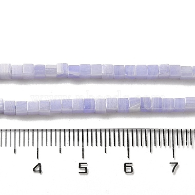 brins de perles d'agate en dentelle bleue synthétique(G-B064-A23)-5