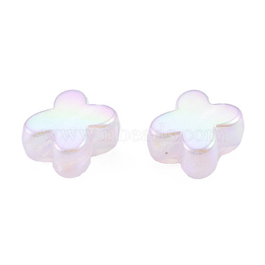 Rainbow Iridescent Plating Acrylic Beads(OACR-N010-055)-5