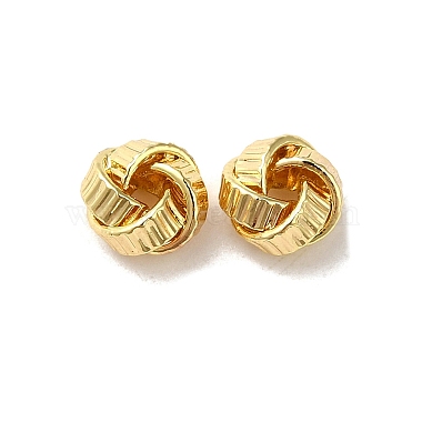 Real 18K Gold Plated Twist Brass Beads