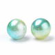 Rainbow Acrylic Imitation Pearl Beads(OACR-R065-6mm-03)-2