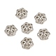 Brass Micro Pave Clear Cubic Zirconia Bead Caps(CU-CBA6A75-32P)-1