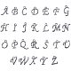 Pendentifs de l'alphabet en alliage(PALLOY-PH0012-29B)-1