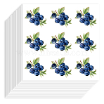Self-Adhesive Paper Decorative Stickers, for Party, Decorative Presents Sealing, Blueberry, 90x90mm(DIY-WH0562-271)