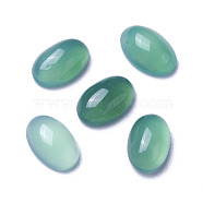 Natural Green Onyx Agate Cabochons, Oval, 6x4x2~3mm(G-F605E-12A)