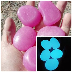 Resin Imitation Luminous Stone Display Decoration, Nuggest, Magenta, 45mm(PW-WG93589-11)