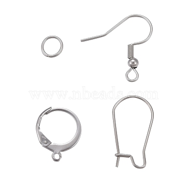 Bricolage 40 paires ours kits de boucles d'oreilles en résine transparente(DIY-LS0001-02)-3