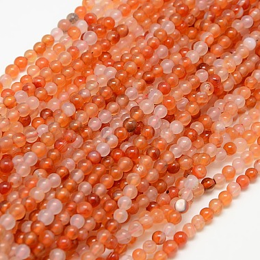 Chapelets de perles en cornaline naturelle(G-N0006-4mm-17)-6