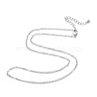 Латунные кабельные цепи ожерелья(NJEW-K123-05P)-2