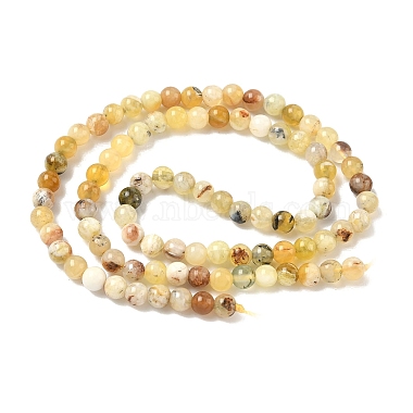 Natural Yellow Opal Beads Strands(G-I213-18-4mm)-4