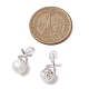 clous d'oreilles en perles naturelles(EJEW-P286-20P)-3