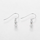 Grade A Silver Color Plated Iron Earring Hooks(EC135-S-NF)-3