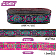 Ethnic Style Embroidery Polyester Ribbons(OCOR-WH0070-10F-06)-2