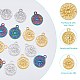 18Pcs 3 Colors 304 Stainless Steel Pendants(STAS-DC0013-15)-4