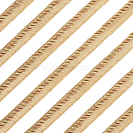 12.5M Polyester Twisted Lip Cord Trim, Curtain Rope Accesories, Goldenrod, 6~16mm(OCOR-WH20005-07D)