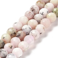 Natural African Opal Beads Strands, Faceted Round, 5.8~6.8mm, Hole: 0.9mm, about 62~66pcs/strand, 15.04''~15.35''(38.2~39cm)(G-K345-A03-01)