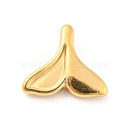 304 Stainless Steel Pendant Cabochon Settings for Enamel, Mermaid Tail, Real 18K Gold Plated, 13x15x5mm, Hole: 1.8mm(STAS-I202-18G)