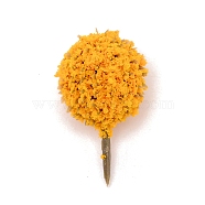 Plastic Model Ornament, Tree, for Desk Home Decoration, Orange, 36~37x20~22mm(AJEW-WH0254-18A)