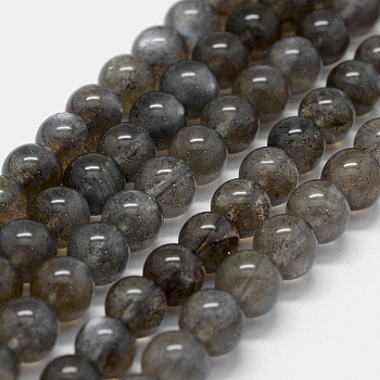 Natural Labradorite Beads Strands, Grade AAA, Round, 8mm, Hole: 0.8mm, about 50pcs/strand, 15.7 inch