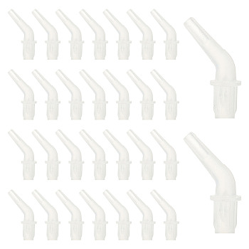 Plastic Replacement Pen Heads, Angled Tips, for 5D Diamond Painting Drill Pen, Ghost White, 24.5~25x7mm, 10pcs/bag