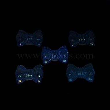 UV Plating Luminous Transparent Acrylic Beads(OACR-P010-08A)-4