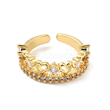 Clear Brass+Cubic Zirconia Finger Rings