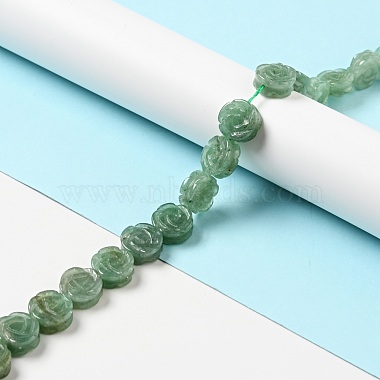 naturelles aventurine verte brins de perles(G-D475-01I)-4